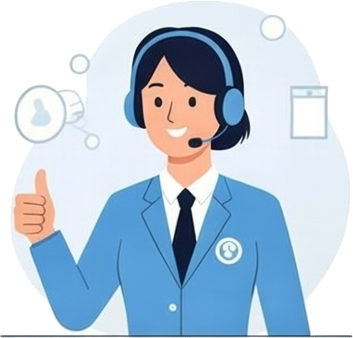 Konsultantka z słuchawkami